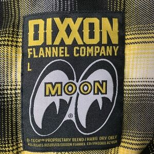 DIXXON Moon Eyes Yellow and Black Plaid Flannel